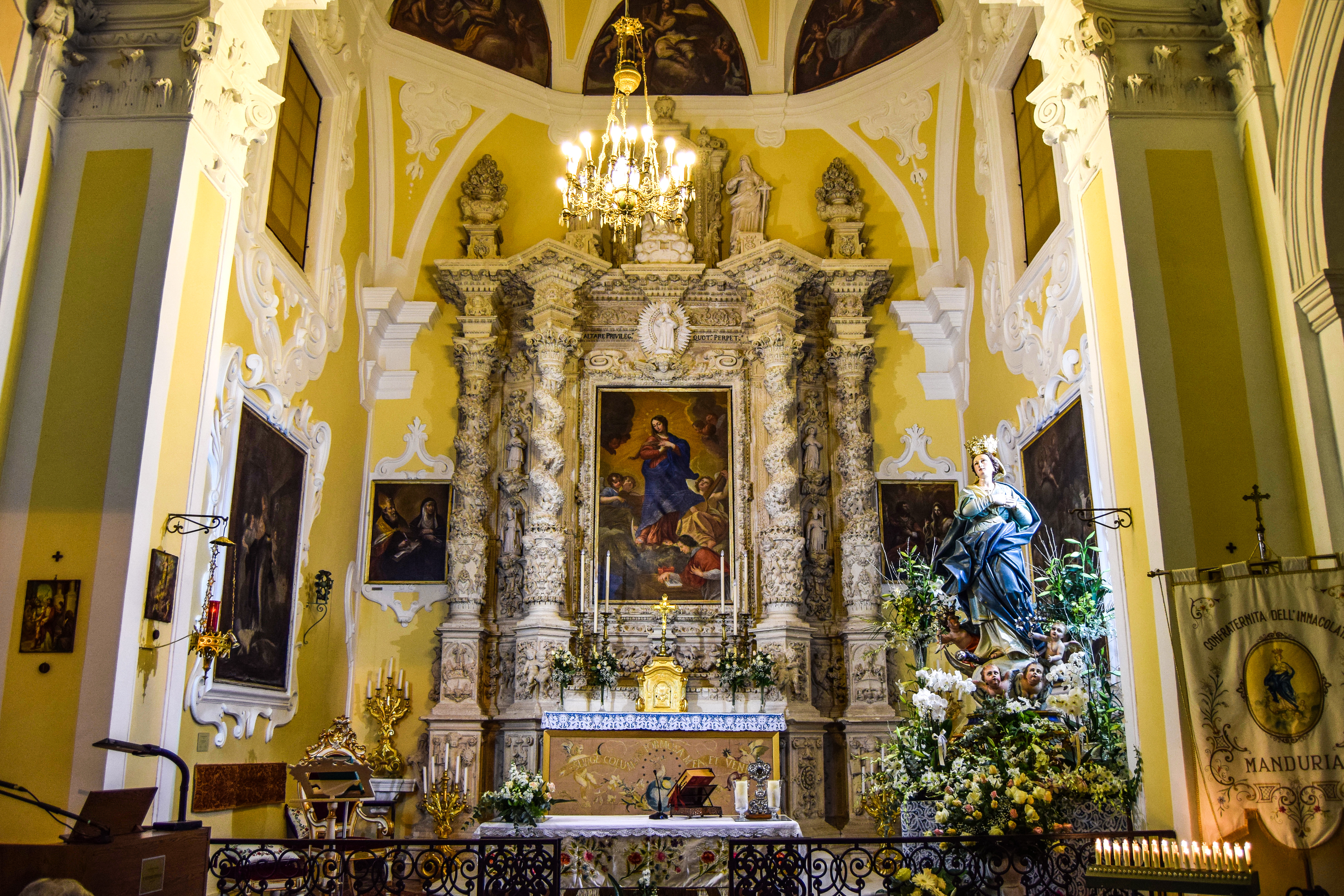 Cosimo_Caforio_Altare della chiesa dell'Immacolata (Manduria)