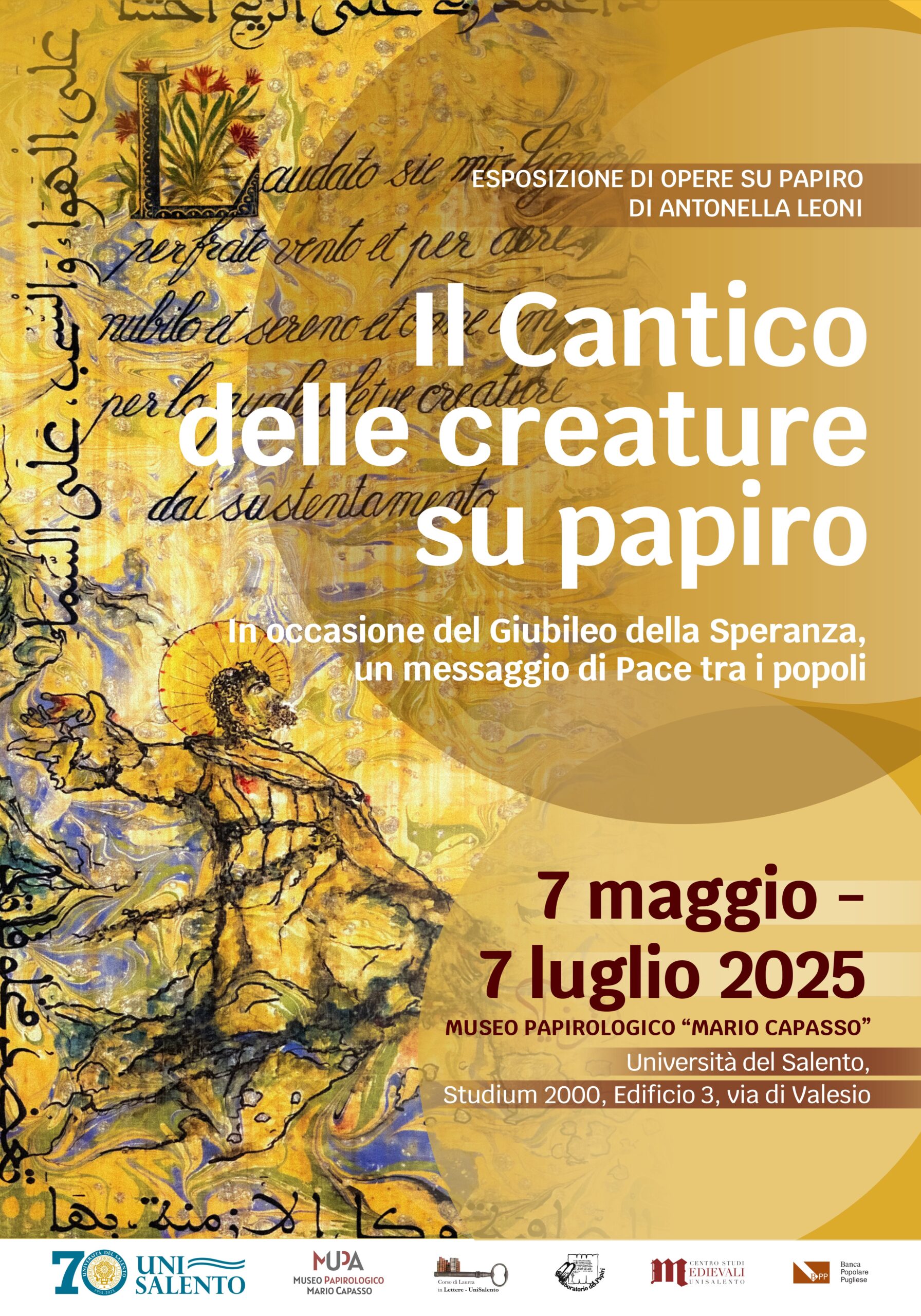 IL CANTICO DELLE CREATURE SU PAPIRO in occasione del Giubileo della Speranza!