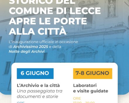 Archivissima Complesso degli Agostiniani Lecce 6 e 7/8  Giugno 2025