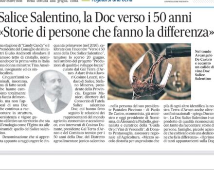 Mezzo secolo di qualità, 50 anni del Salice Salentino DOC