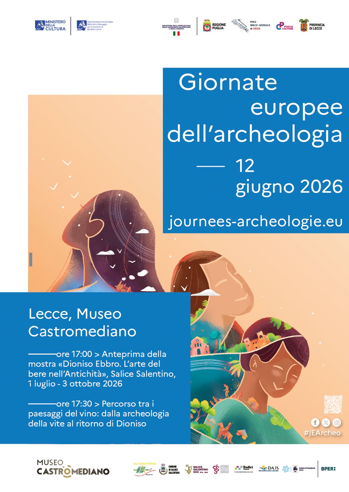 GEA Giornate Europee dell’Archeologia -Dioniso ebbro. L’arte del bere nell’Antichità-Museo Castromediano, 12 giugno 2026, ore 17.00