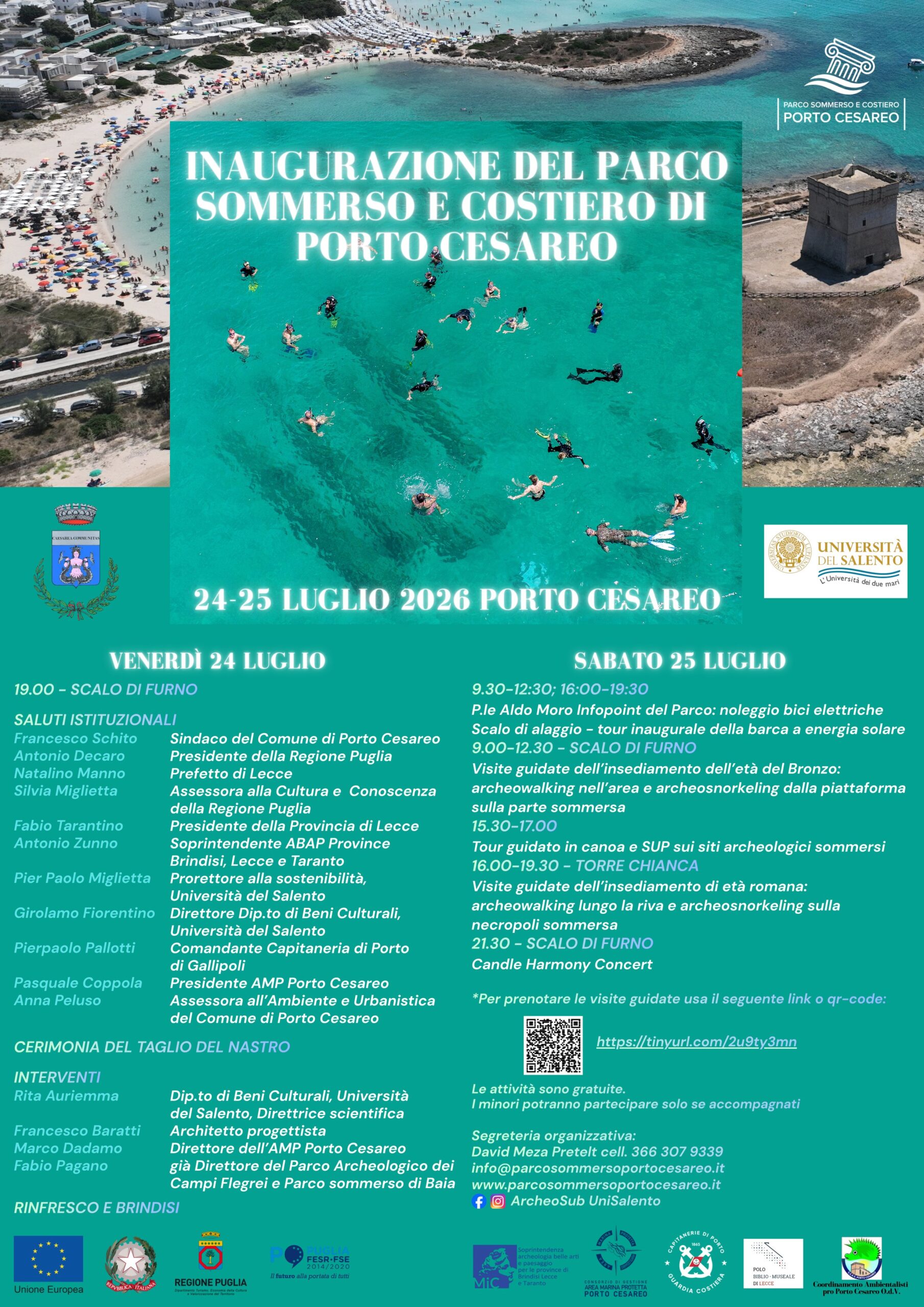 Inaugurazione del Parco Sommerso e Costiero di Porto Cesareo!